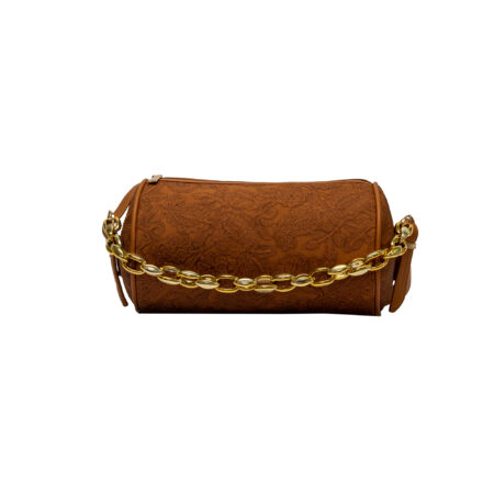 Self design ochre yellow Cylinder Sling Bag