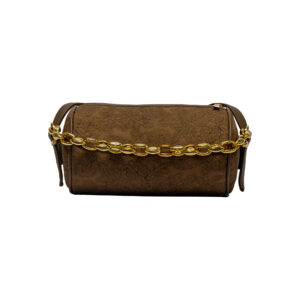 Self design beige Cylinder Sling Bag