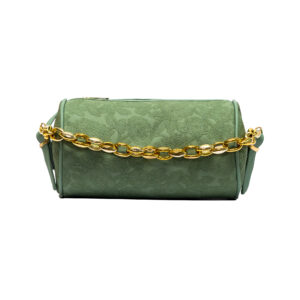 Self design pastel green Cylinder Sling Bag